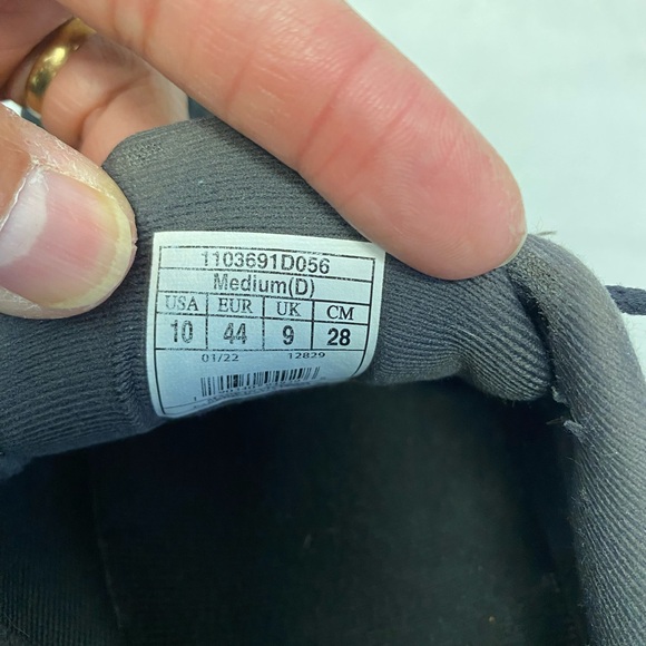 Brooks Ghost 14 Men’s Size 10 D Black Blue Running 1103691D056 Lace Up Sneaker - Picture 9 of 10